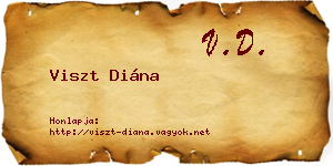 Viszt Diána névjegykártya